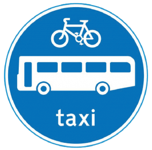 Icon of Bus Lane Road Sign (England)