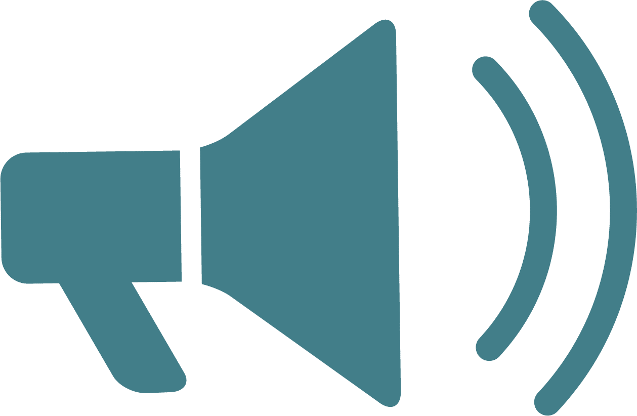 Megaphone news and media icon