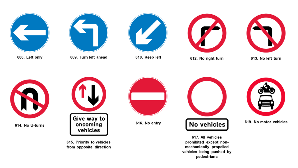 Image showing a selection of moving traffic signs