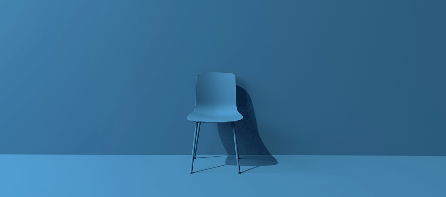 Abstract image of a chair to indicate the recruitment of a new person